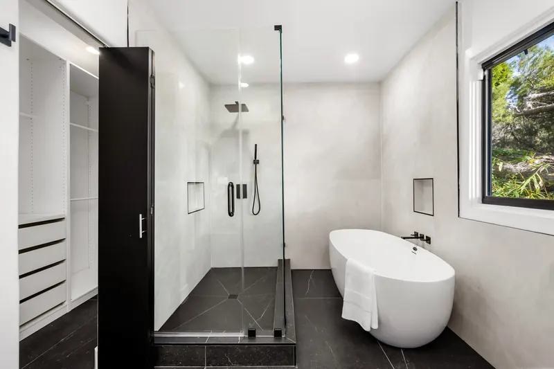 Walk-in shower conversion photo