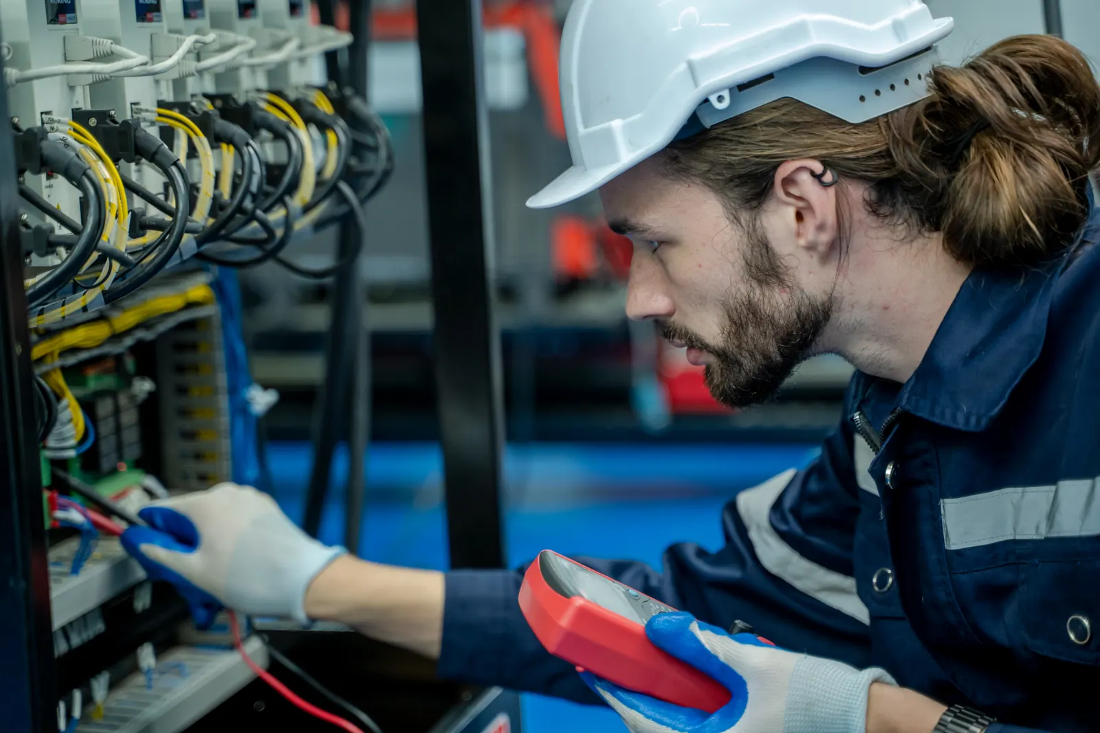 Testing circuits in a service panel