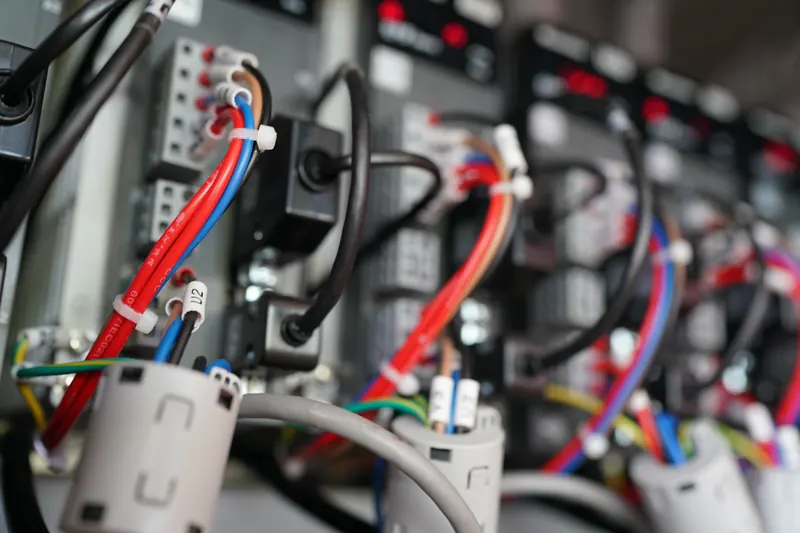 Terminations inside a control cabinet